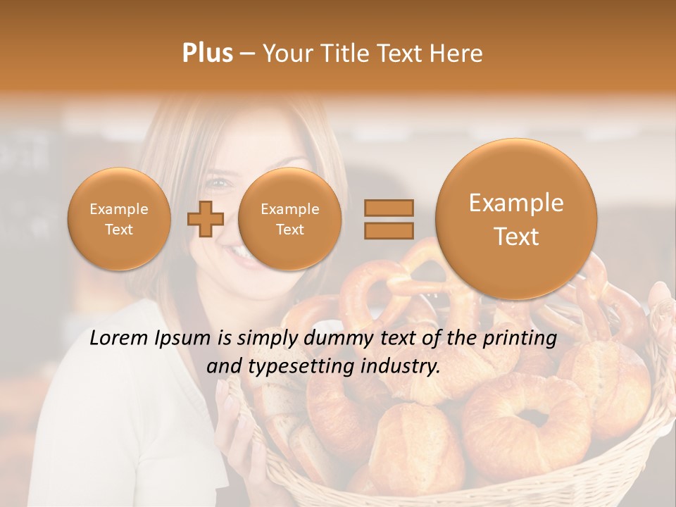 Traditional Baker Shop Assistant PowerPoint Template