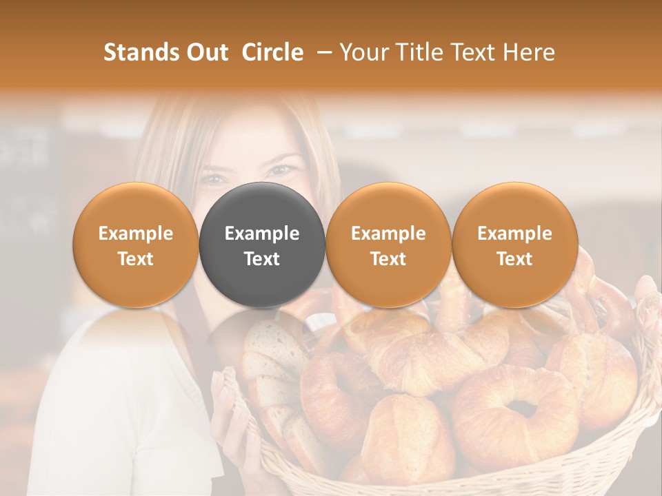 Traditional Baker Shop Assistant PowerPoint Template