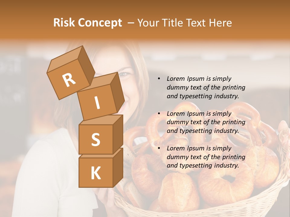 Traditional Baker Shop Assistant PowerPoint Template