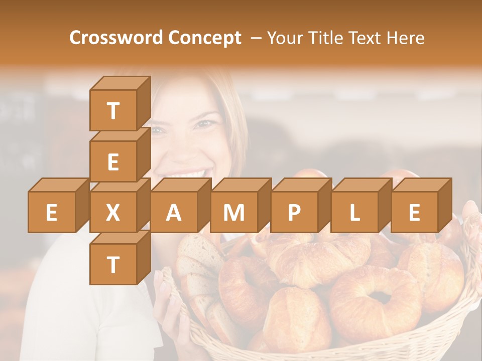 Traditional Baker Shop Assistant PowerPoint Template