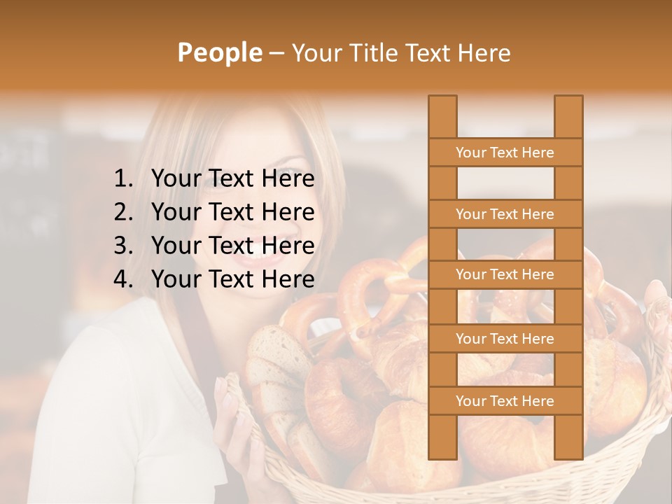 Traditional Baker Shop Assistant PowerPoint Template