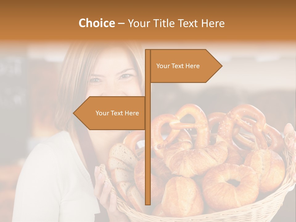 Traditional Baker Shop Assistant PowerPoint Template