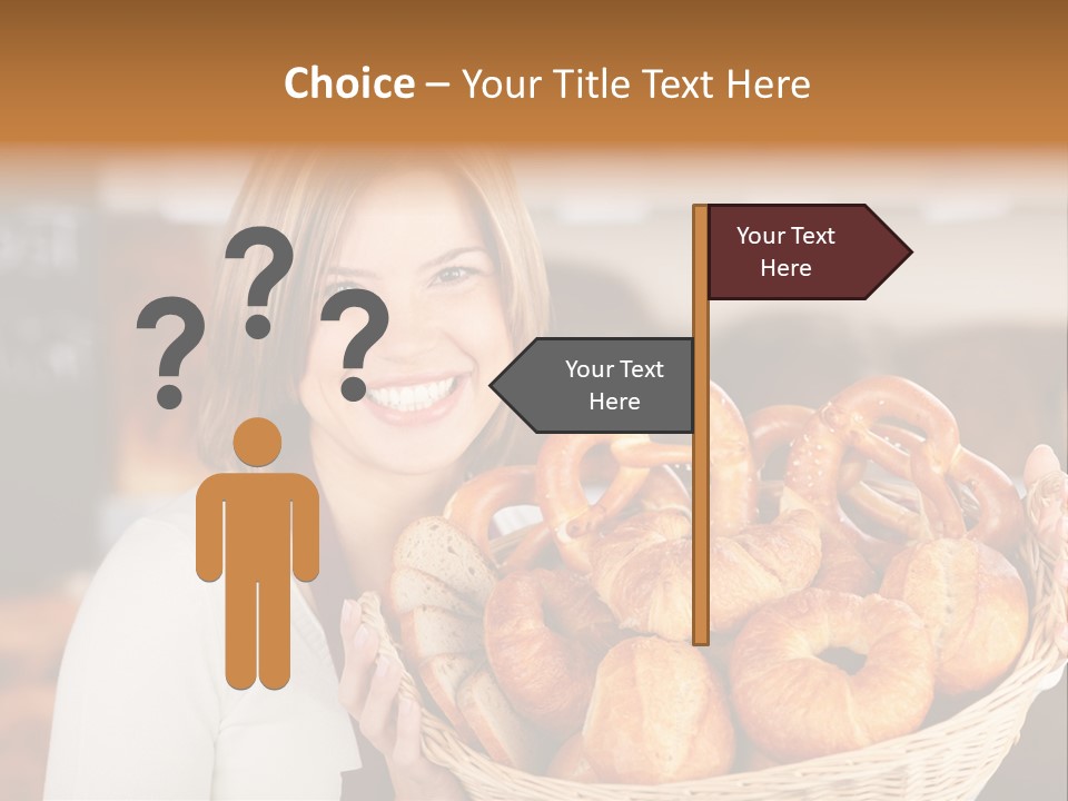 Traditional Baker Shop Assistant PowerPoint Template