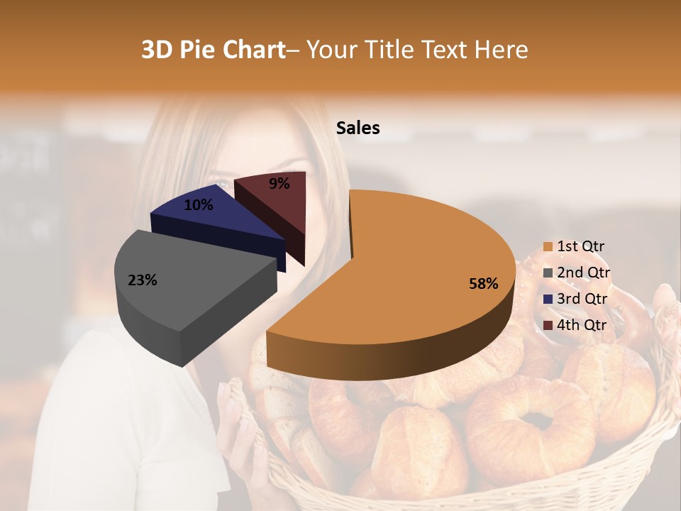 Traditional Baker Shop Assistant PowerPoint Template