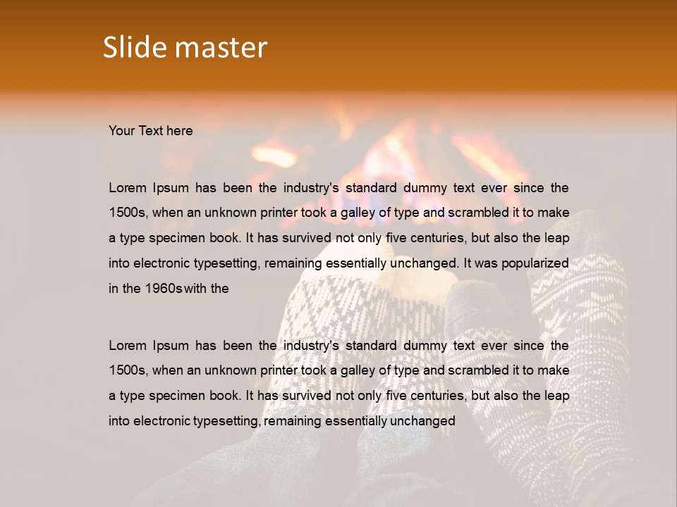 Comfort Romance House PowerPoint Template