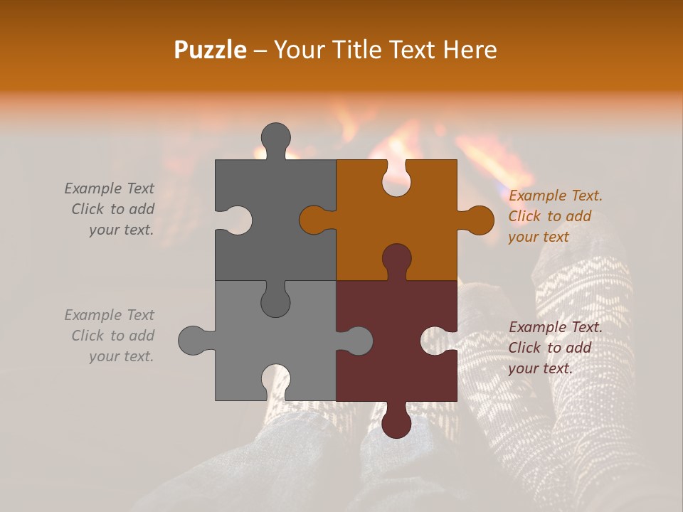 Comfort Romance House PowerPoint Template