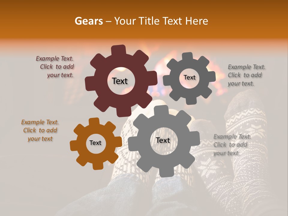 Comfort Romance House PowerPoint Template