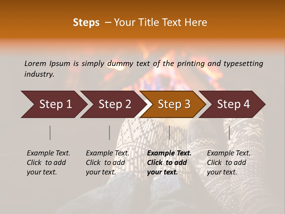 Comfort Romance House PowerPoint Template