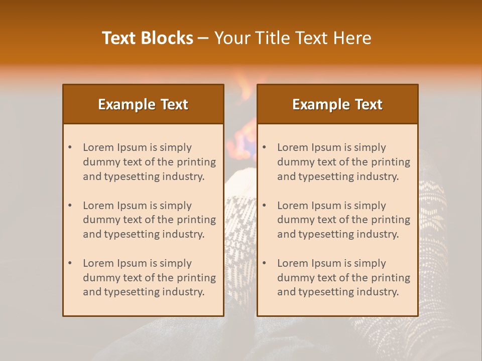 Comfort Romance House PowerPoint Template