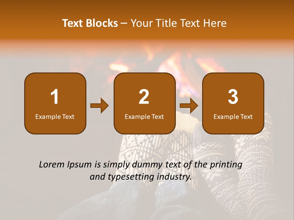 Comfort Romance House PowerPoint Template