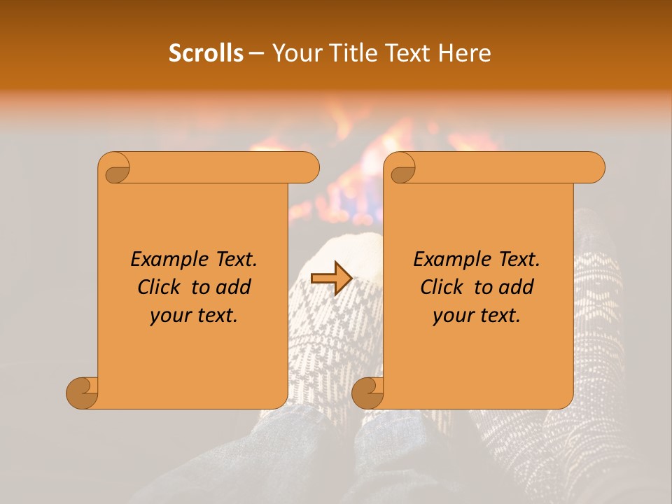 Comfort Romance House PowerPoint Template