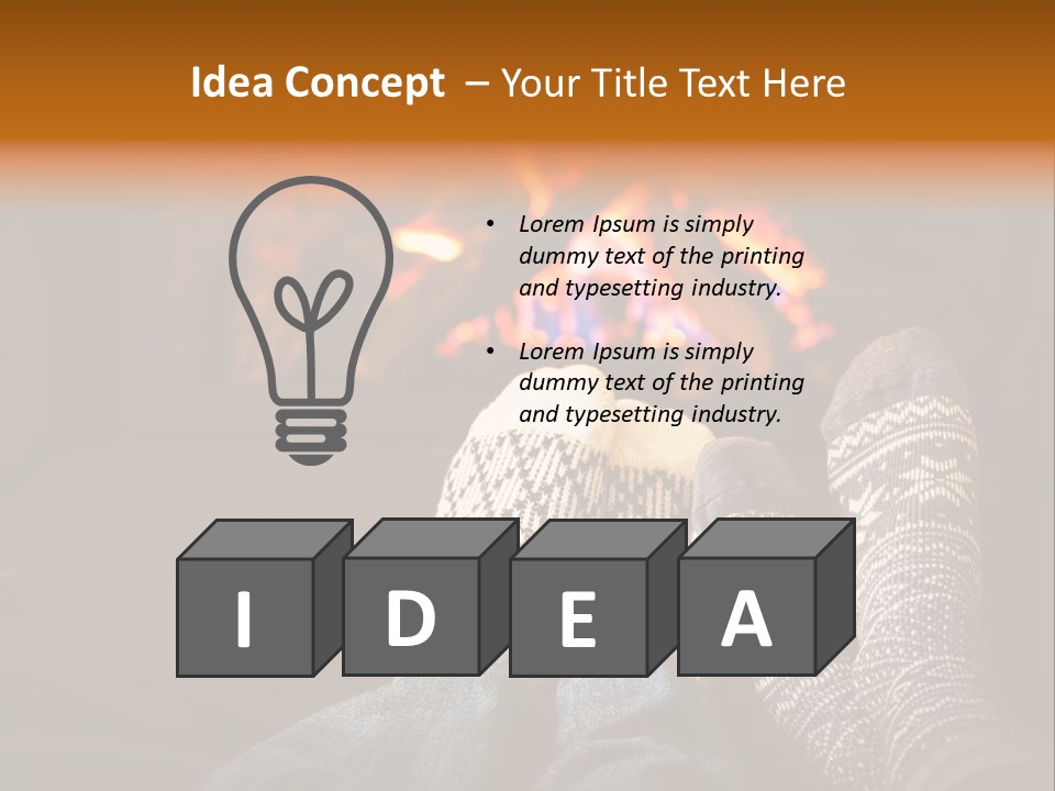 Comfort Romance House PowerPoint Template