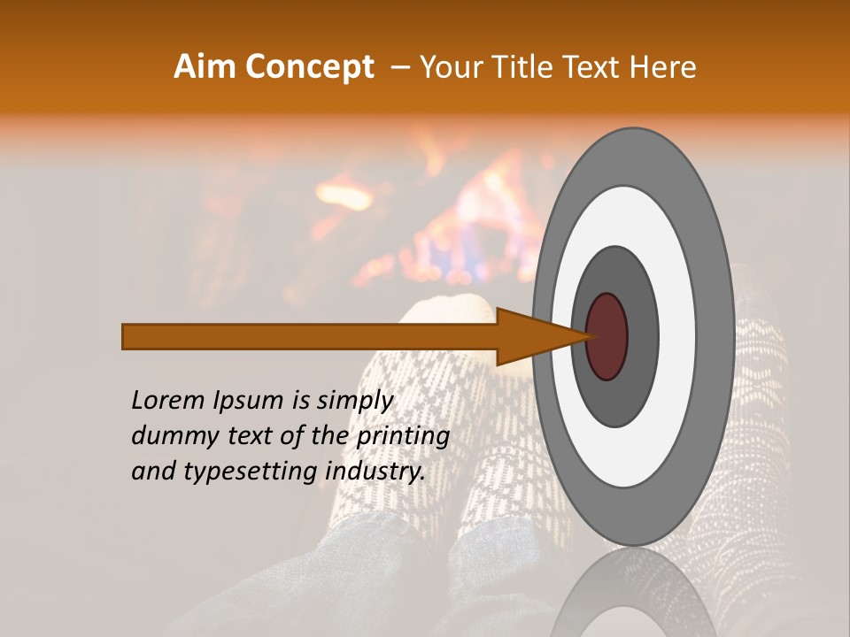 Comfort Romance House PowerPoint Template