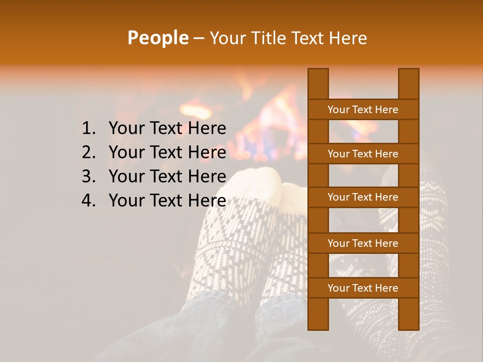 Comfort Romance House PowerPoint Template