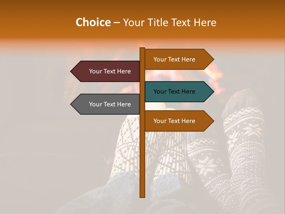 Comfort Romance House PowerPoint Template