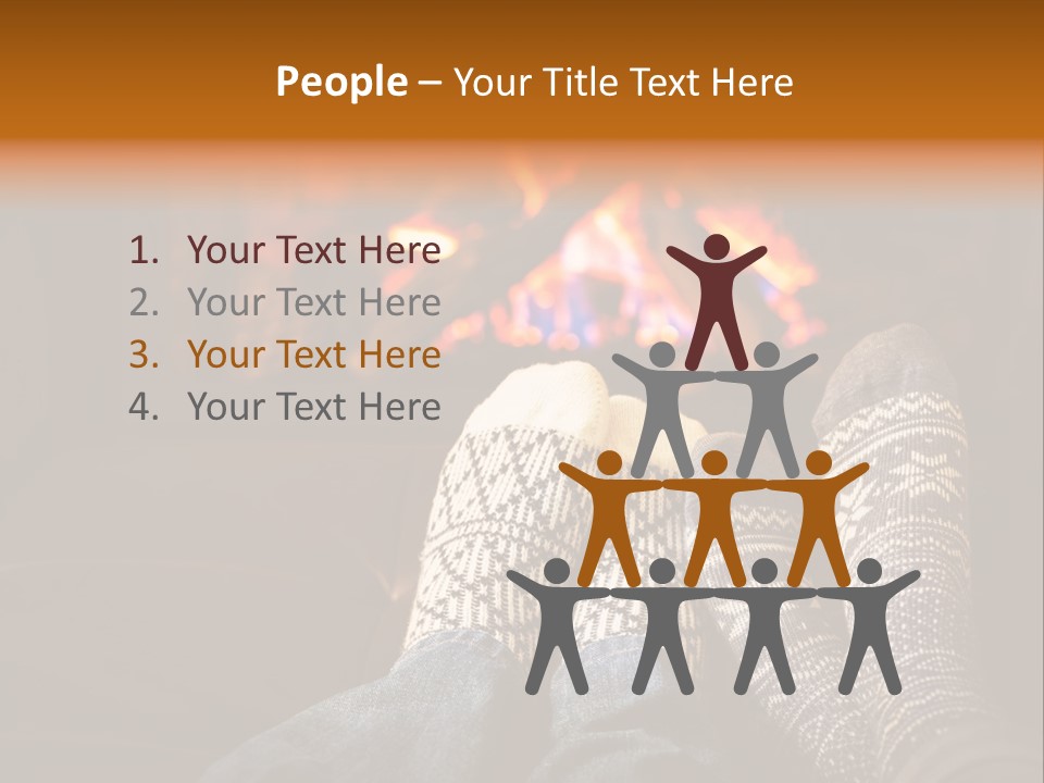 Comfort Romance House PowerPoint Template