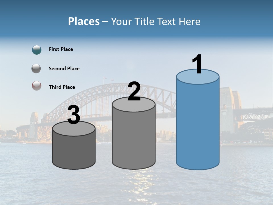 A Bridge Over A Body Of Water With A City In The Background PowerPoint Template