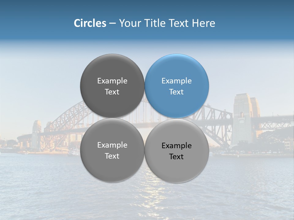 A Bridge Over A Body Of Water With A City In The Background PowerPoint Template