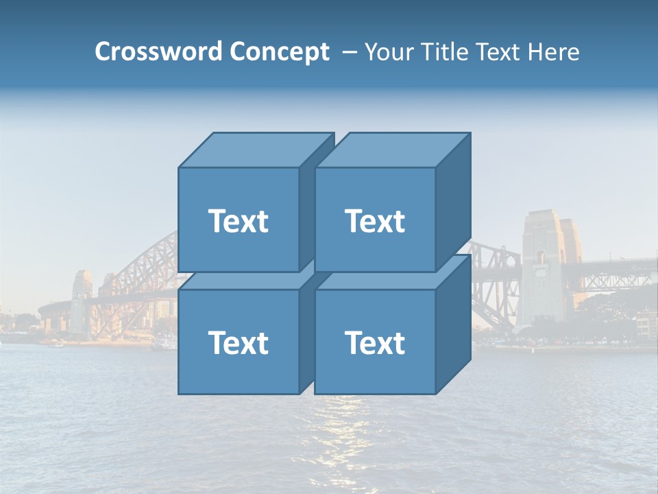 A Bridge Over A Body Of Water With A City In The Background PowerPoint Template