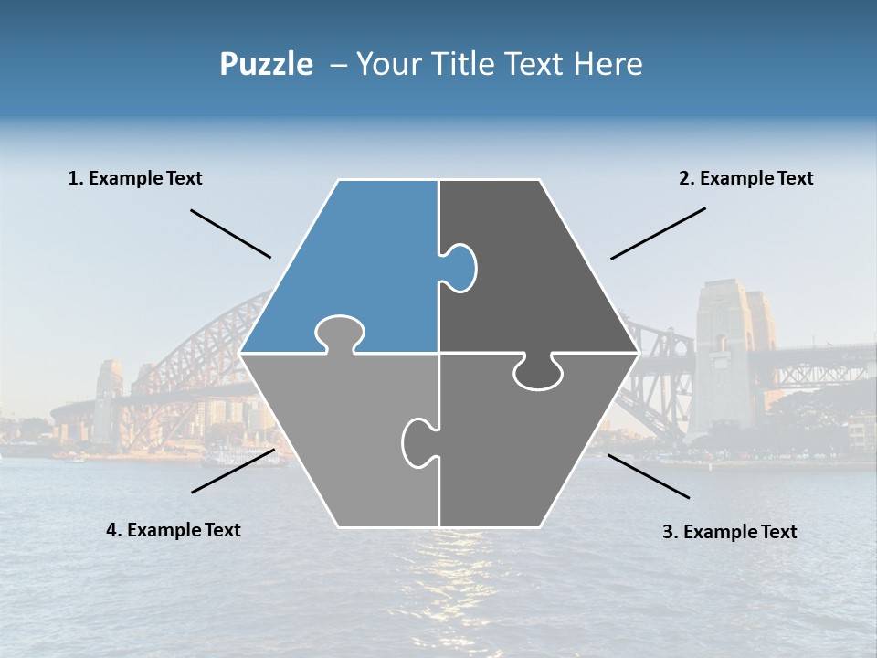 A Bridge Over A Body Of Water With A City In The Background PowerPoint Template