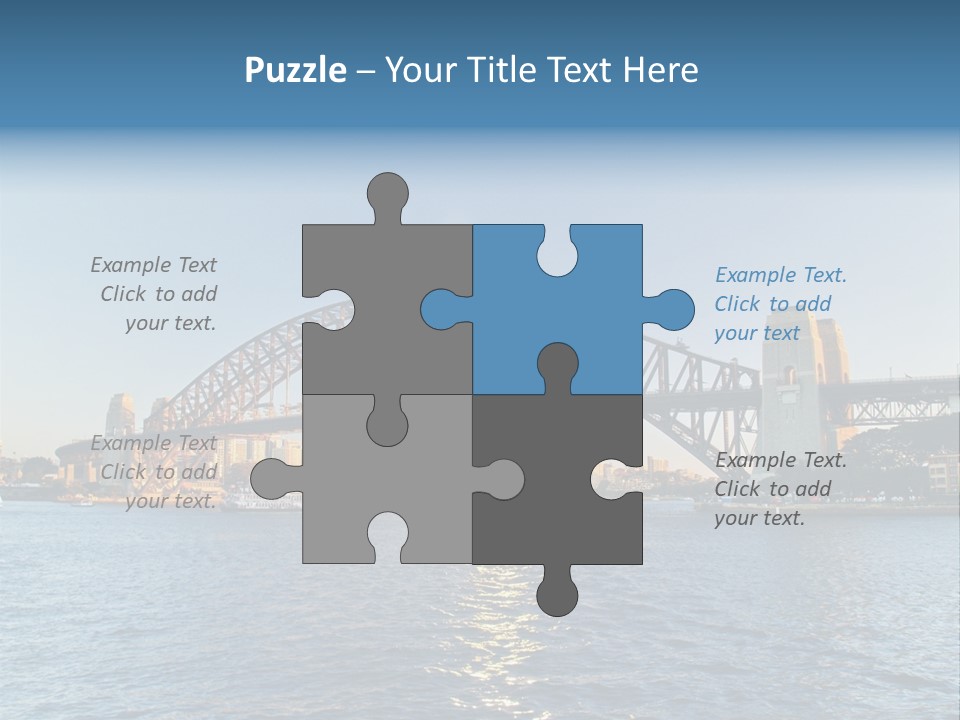 A Bridge Over A Body Of Water With A City In The Background PowerPoint Template