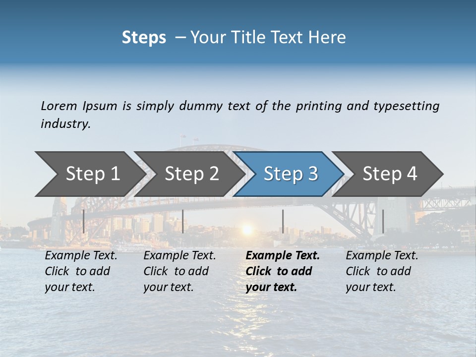 A Bridge Over A Body Of Water With A City In The Background PowerPoint Template