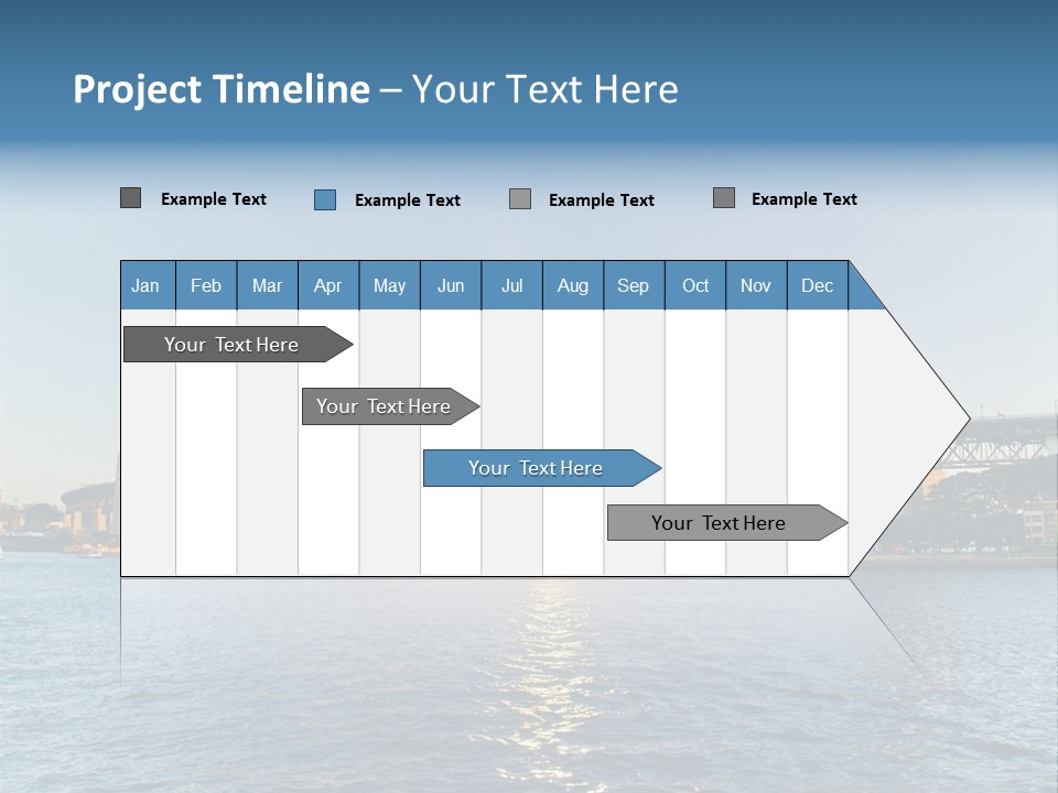 A Bridge Over A Body Of Water With A City In The Background PowerPoint Template