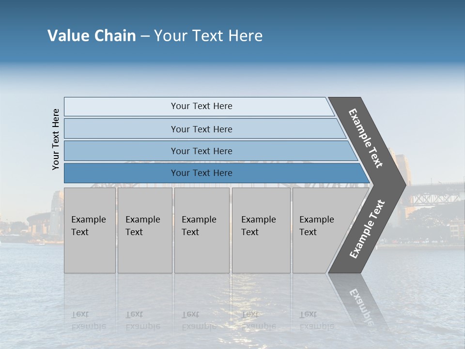 A Bridge Over A Body Of Water With A City In The Background PowerPoint Template