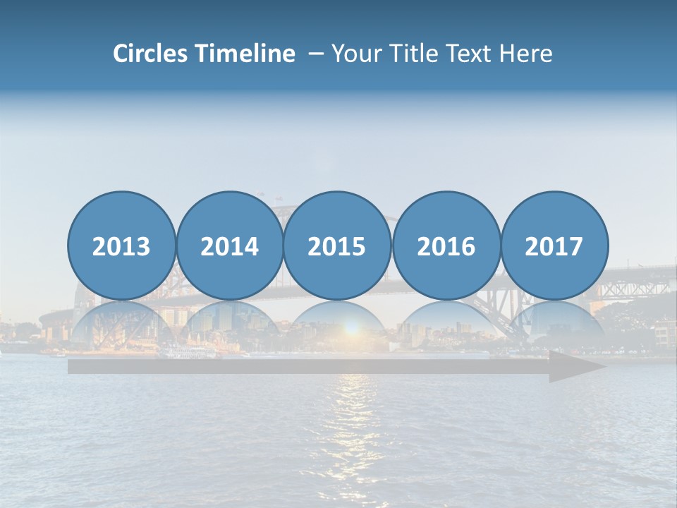 A Bridge Over A Body Of Water With A City In The Background PowerPoint Template