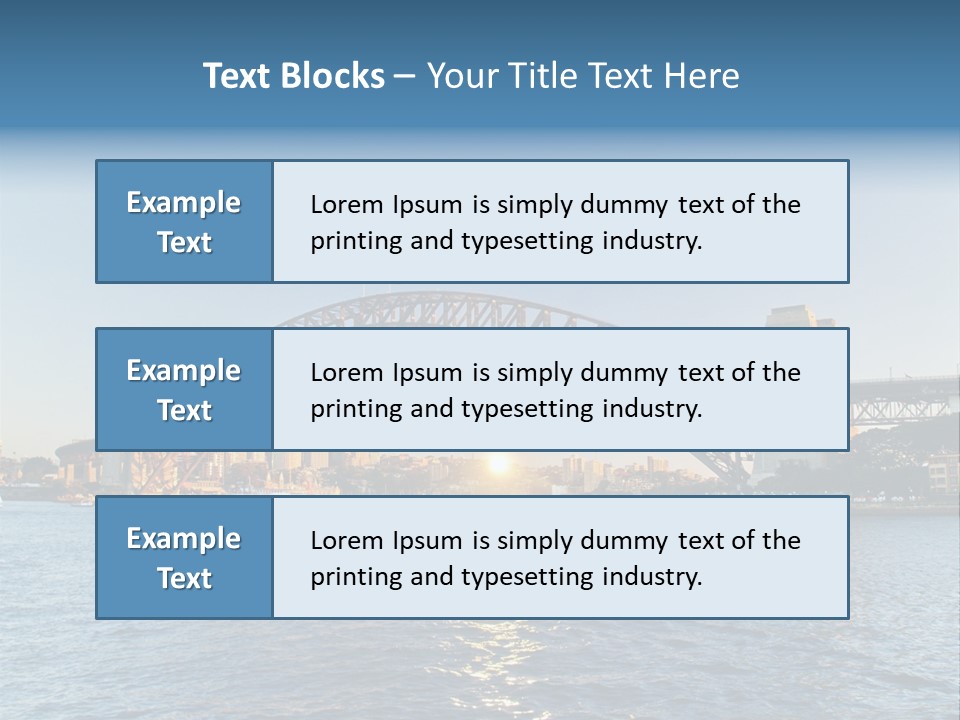 A Bridge Over A Body Of Water With A City In The Background PowerPoint Template