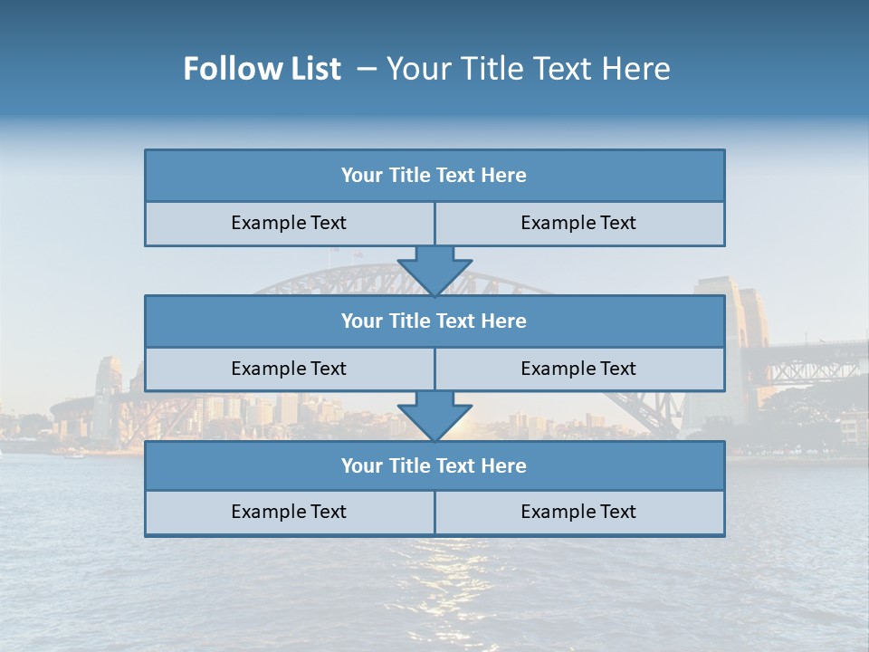 A Bridge Over A Body Of Water With A City In The Background PowerPoint Template