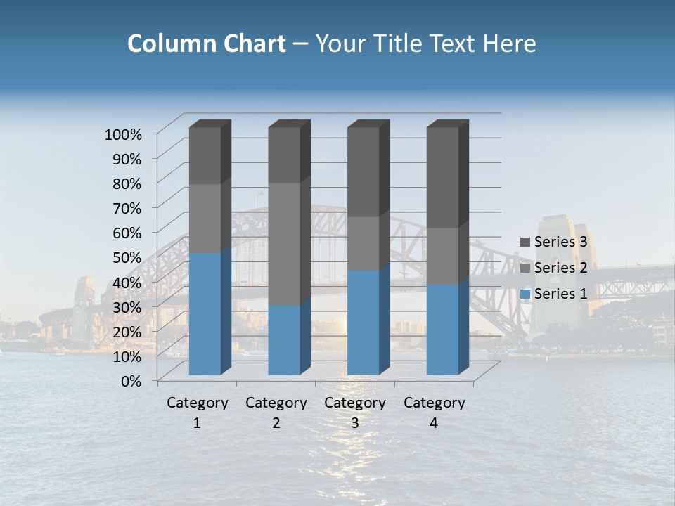 A Bridge Over A Body Of Water With A City In The Background PowerPoint Template