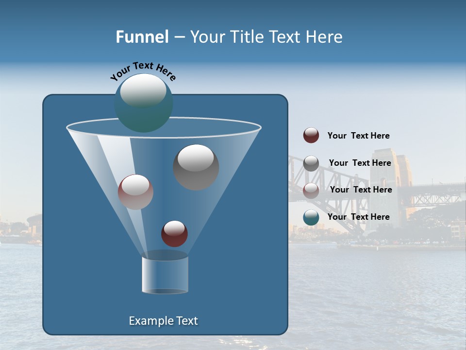 A Bridge Over A Body Of Water With A City In The Background PowerPoint Template