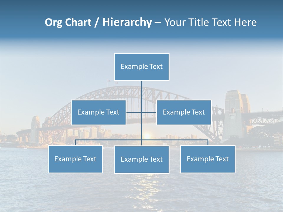 A Bridge Over A Body Of Water With A City In The Background PowerPoint Template