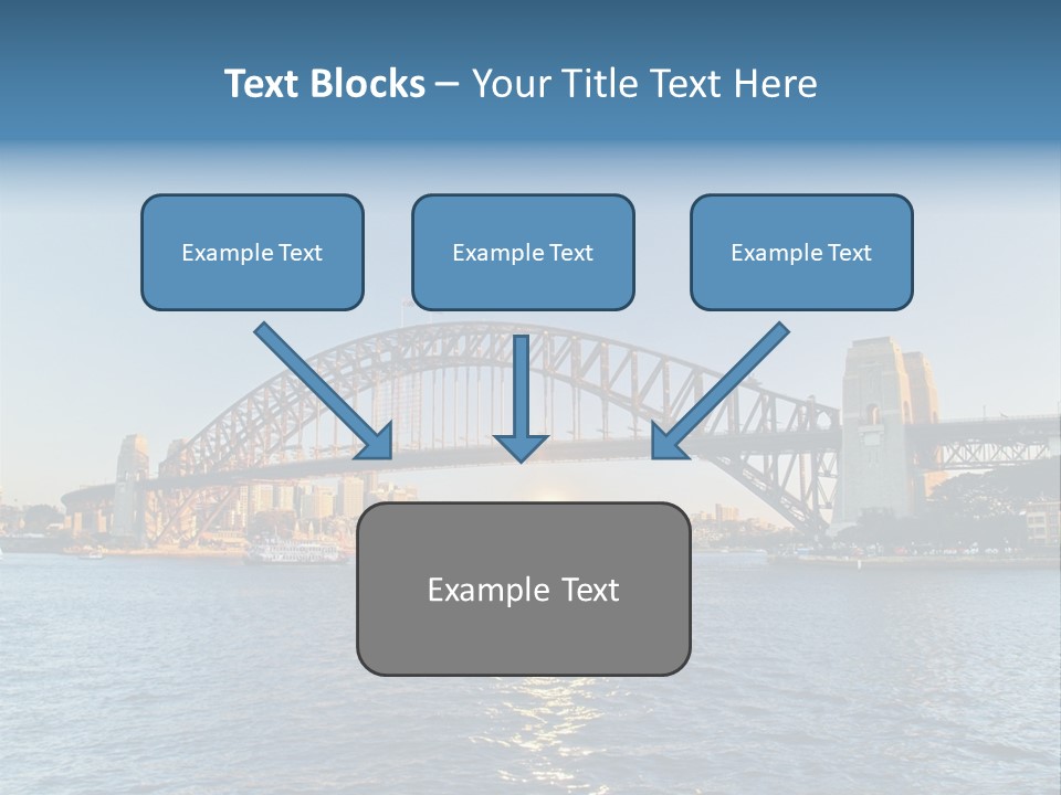 A Bridge Over A Body Of Water With A City In The Background PowerPoint Template