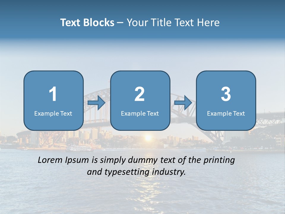 A Bridge Over A Body Of Water With A City In The Background PowerPoint Template