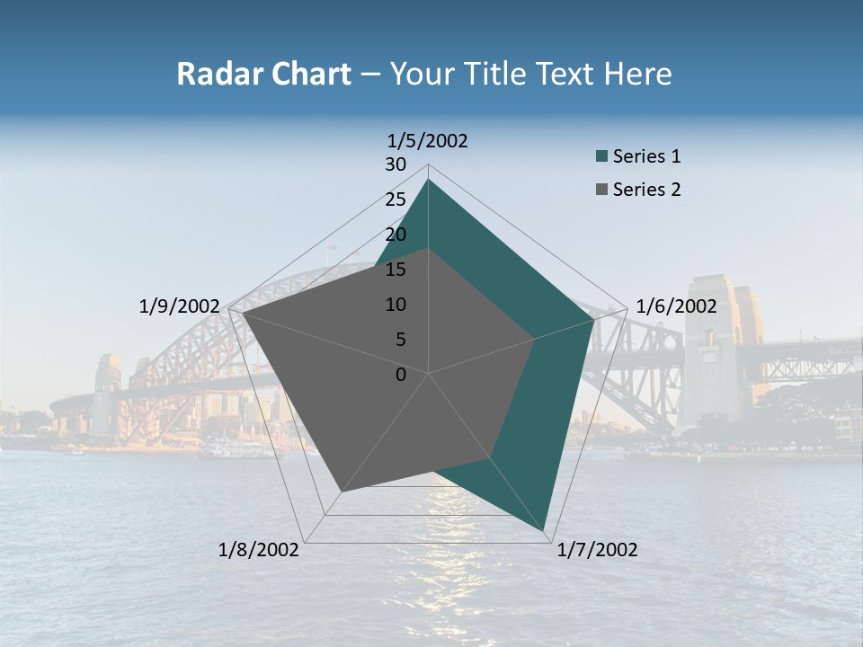 A Bridge Over A Body Of Water With A City In The Background PowerPoint Template