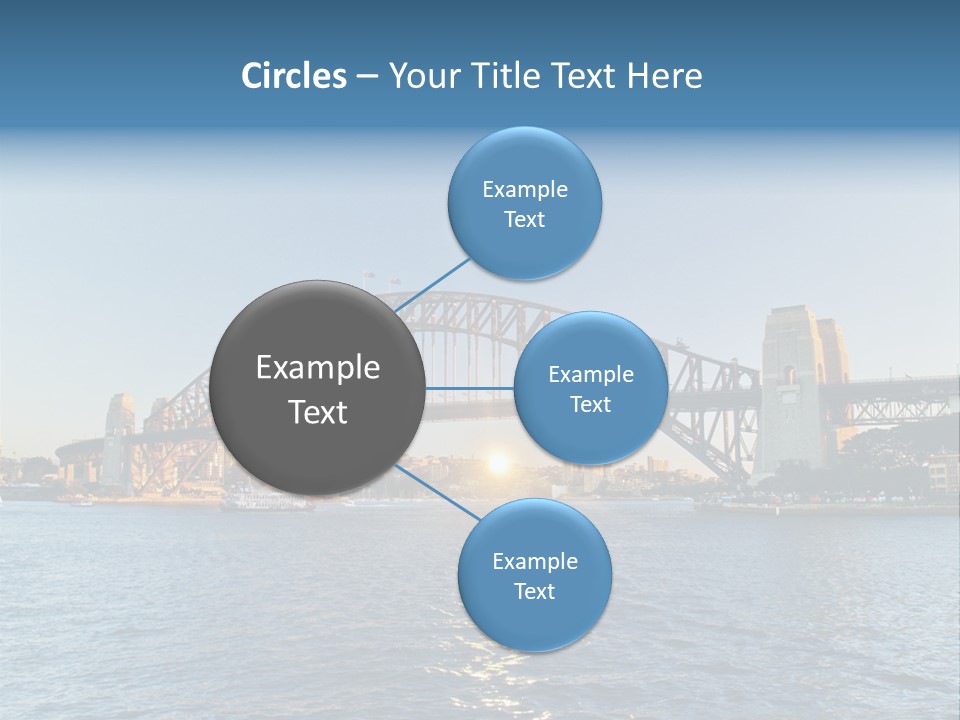 A Bridge Over A Body Of Water With A City In The Background PowerPoint Template