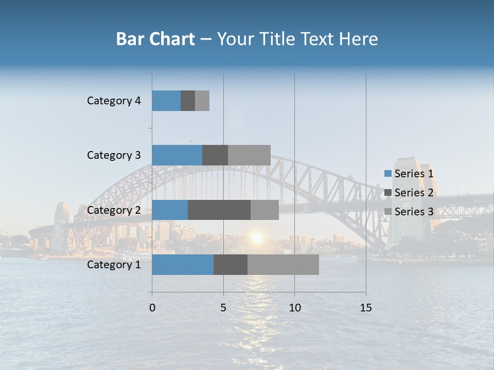 A Bridge Over A Body Of Water With A City In The Background PowerPoint Template