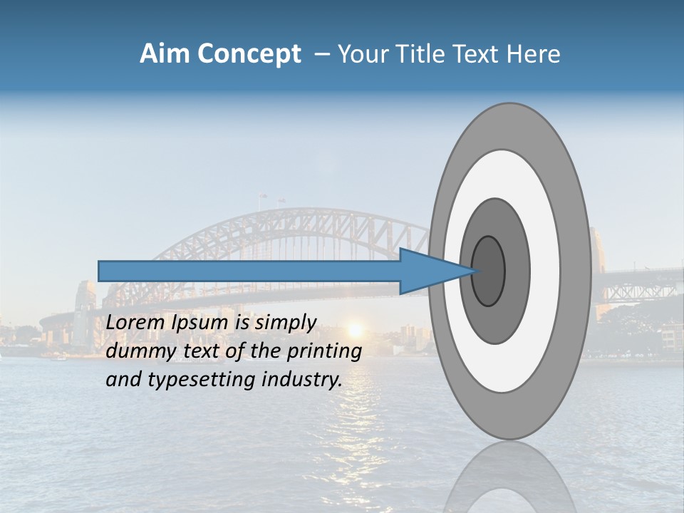 A Bridge Over A Body Of Water With A City In The Background PowerPoint Template