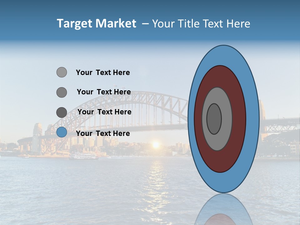 A Bridge Over A Body Of Water With A City In The Background PowerPoint Template