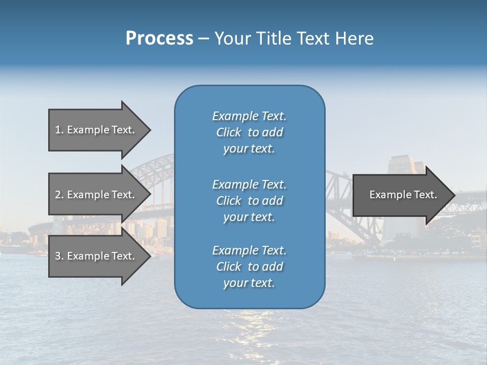 A Bridge Over A Body Of Water With A City In The Background PowerPoint Template