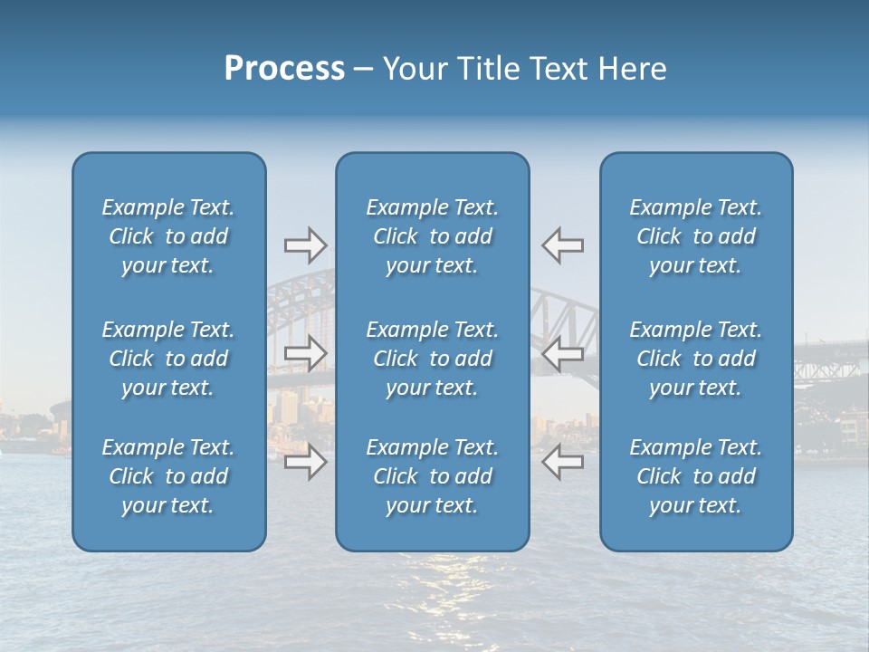 A Bridge Over A Body Of Water With A City In The Background PowerPoint Template