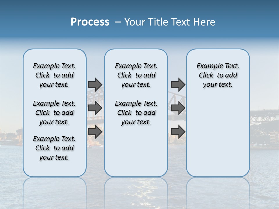 A Bridge Over A Body Of Water With A City In The Background PowerPoint Template