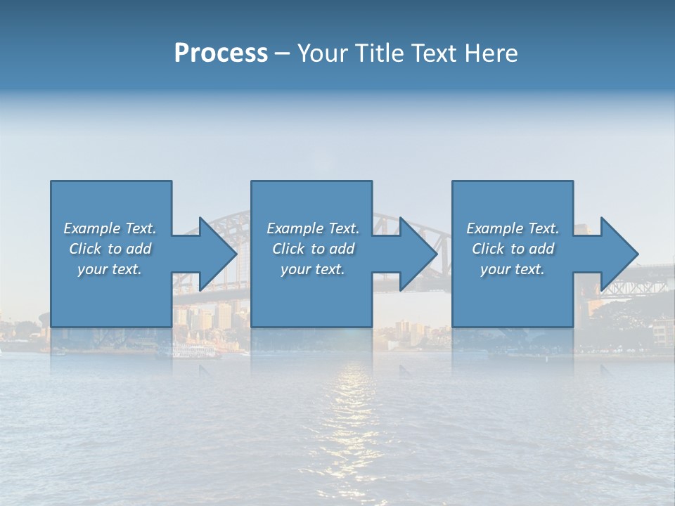 A Bridge Over A Body Of Water With A City In The Background PowerPoint Template