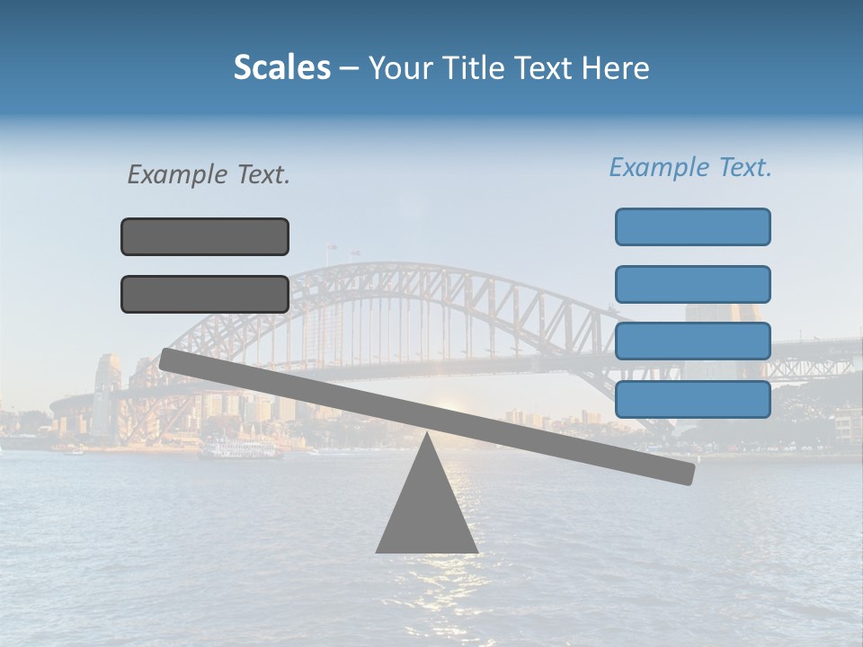 A Bridge Over A Body Of Water With A City In The Background PowerPoint Template