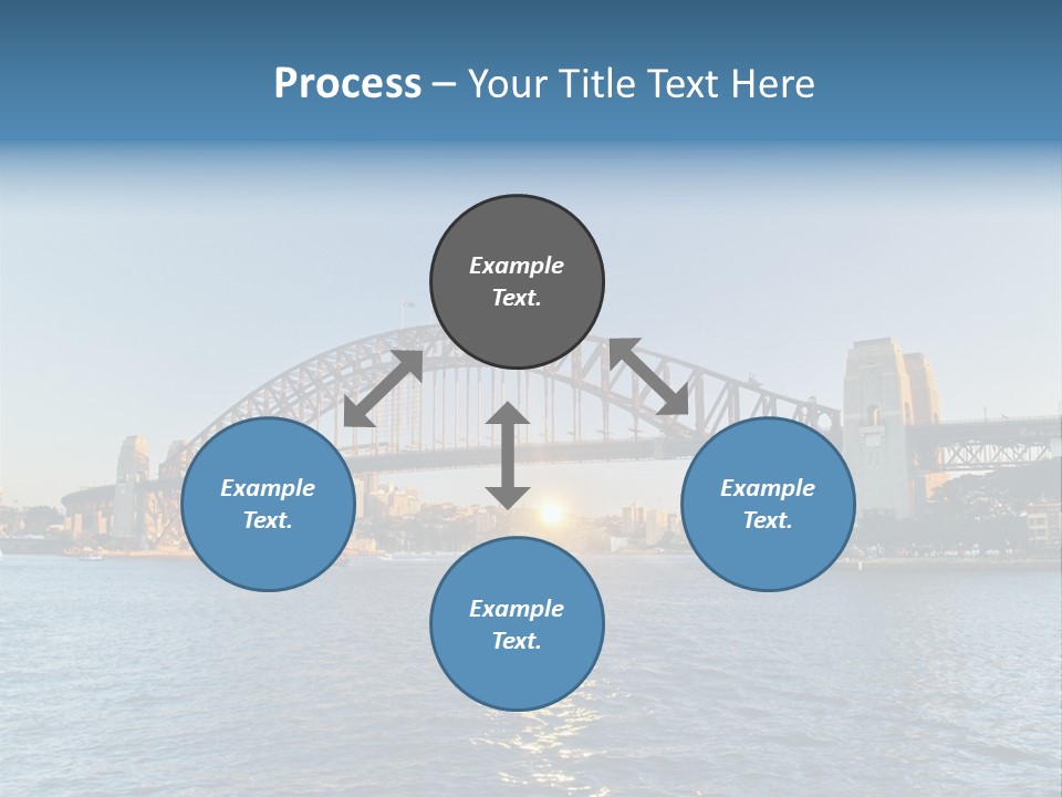 A Bridge Over A Body Of Water With A City In The Background PowerPoint Template