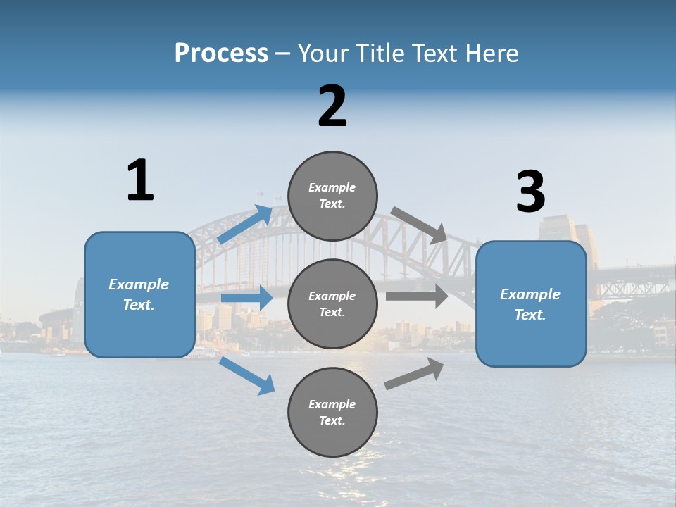 A Bridge Over A Body Of Water With A City In The Background PowerPoint Template