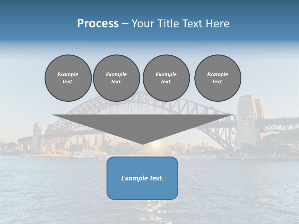 A Bridge Over A Body Of Water With A City In The Background PowerPoint Template