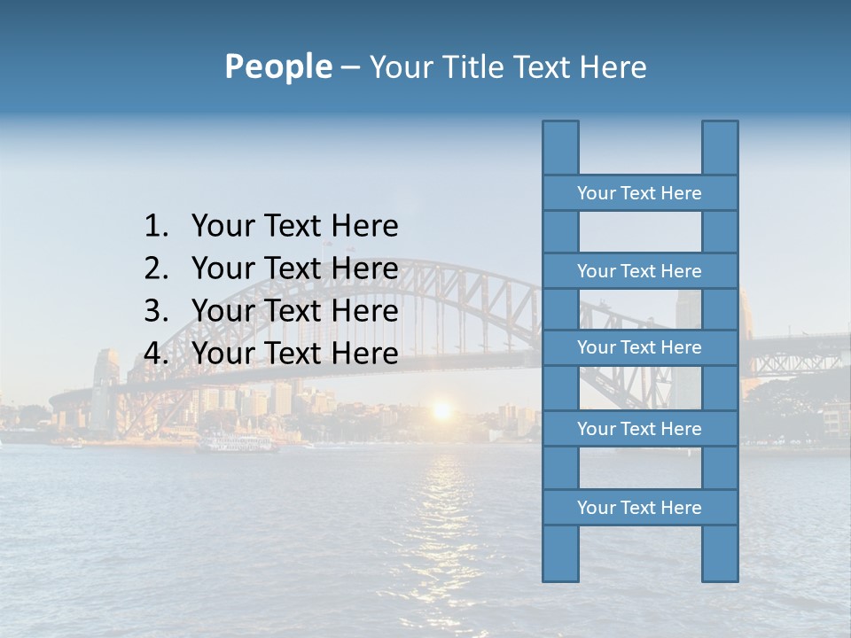 A Bridge Over A Body Of Water With A City In The Background PowerPoint Template